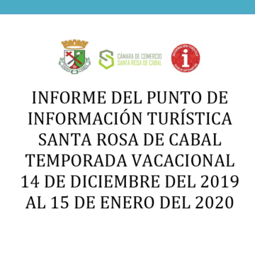 INFORME DEL PIT SANTA ROSA DE CABAL TEMPORADA VACACIONAL 14 DE DICIEMBRE DEL 2019 AL 15 DE ENERO DEL 2020