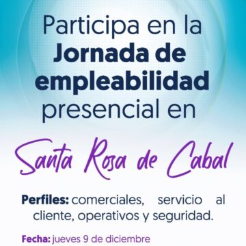 Jornada de Empleabilidad presencial en Santa Rosa de cabal