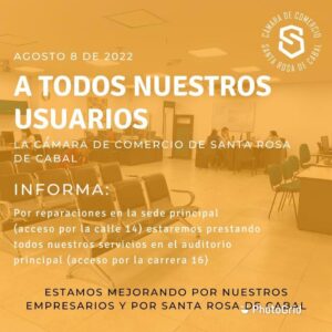 Información importante para nuestros usuarios