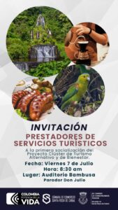 Invitación a socialización del Proyecto Clúster de Turismo