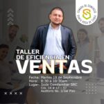 Publicidad en taller de eficiencia en ventas.