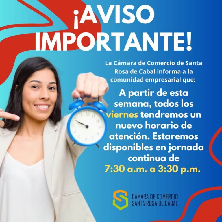 Conoce nuestro nuevo horario de los viernes