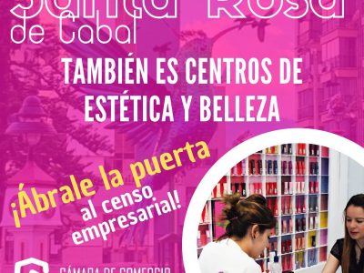 ¡Ábrale la puerta al censo empresarial en Santa Rosa de Cabal!
☑️El censo nos permite entender cómo está compuesto el tejido empresarial de nuestro municipio.
☑️Es una herramienta de información
☑️Ayuda a construir estrategias de crecimiento y sostenimiento en los emprendimientos y las pequeñas empresas que generan empleo y productividad sostenible de las familias.
¡EL CENSO TAMBIÉN ES, CENTROS DE ESTÉTICA Y BELLEZA!
📌Nuestros funcionarios censistas, estarán debidamente identificados al momento de visitarlo.
